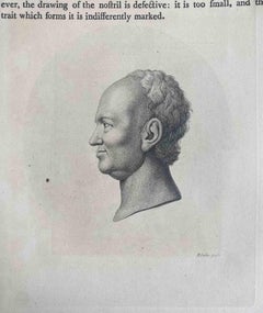 Porträt eines Mannes - Original-Radierung von Thomas Holloway - 1810