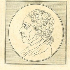 Portrait d'un homme - eau-forte originale de Thomas Holloway - 1810