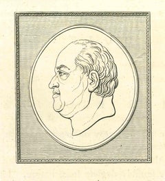 Portrait of a Man - Original Etching by Thomas Holloway - 1810