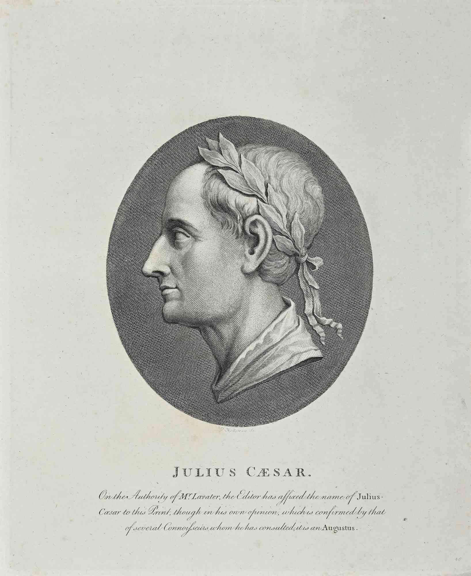 Portrait of Julius Caesar - Original Etching by Thomas Holloway - 1810