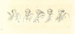 Portrait Of The Men of God - Original Etching by Thomas Holloway - 1810