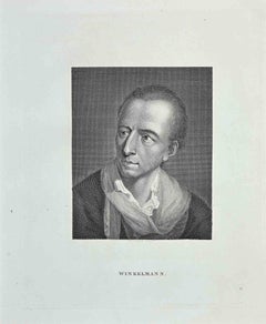 Portrait de Winkelmann - gravure originale de Thomas Holloway - 1810