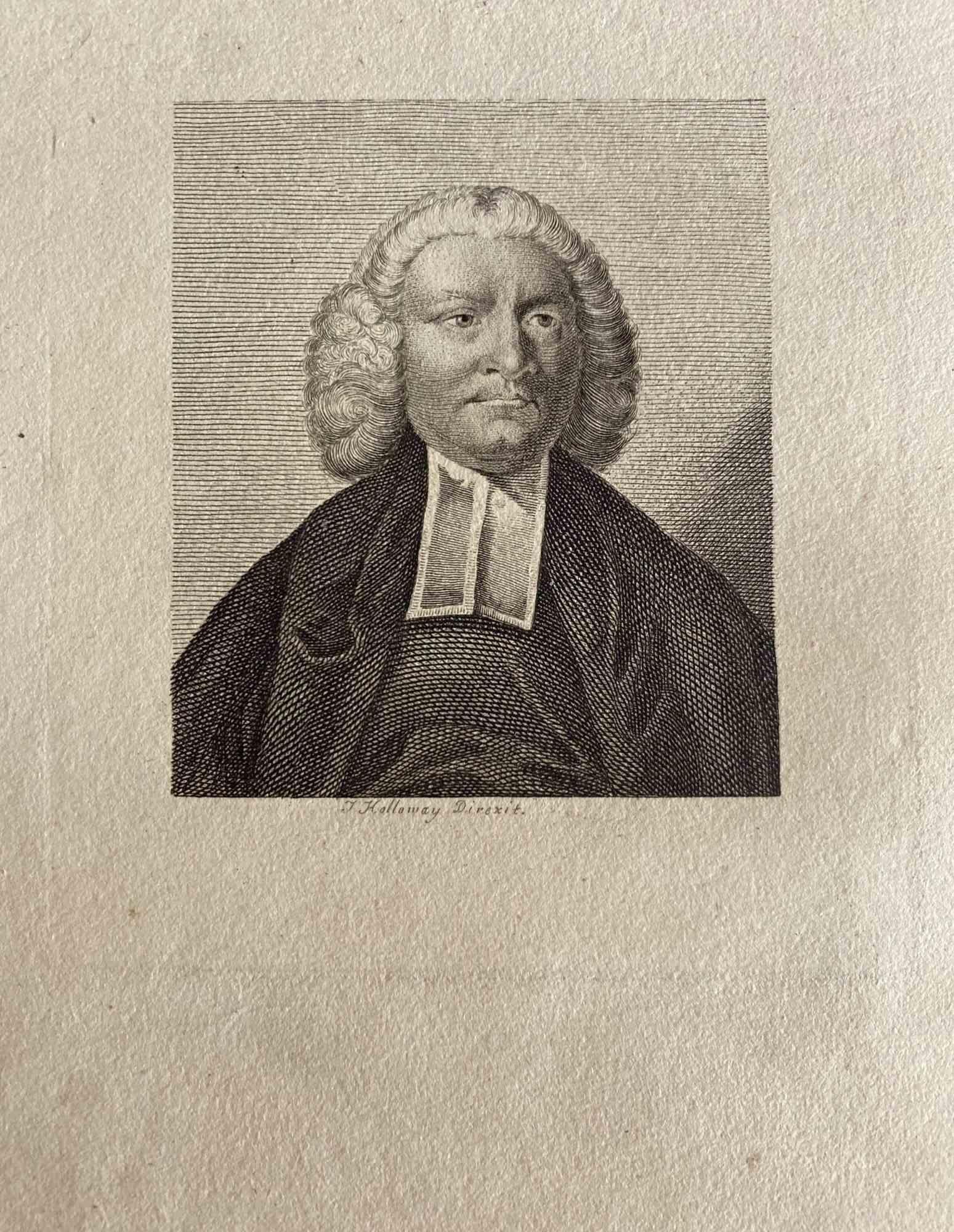 Portrait - Original Etching by Thomas Holloway - 1810 For Sale 1