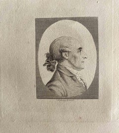 Portrait - Original Etching by Thomas Holloway - 1810