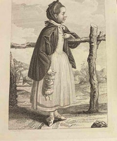 Portrait - Original Etching by Thomas Holloway - 1810