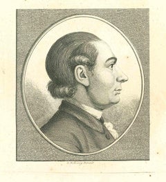 Portrait - Original Etching by Thomas Holloway - 1810