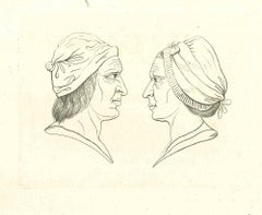 Portrait - Original Etching by Thomas Holloway - 1810