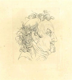 Portrait - The Physiognomy -  Original Etching by Thomas Holloway - 1810
