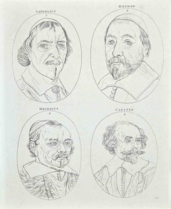Portraits of Great Masters - Original Etching by Thomas Holloway - 1810