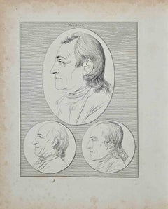 Portraits de  Kleinjogg - Eau-forte originale de Thomas Holloway - 1810