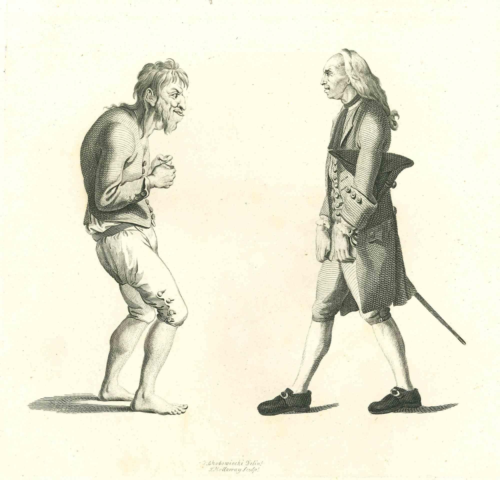 Portraits of Men is an artwork realized by Thomas Holloway for Johann Caspar Lavater's  "Essays on Physiognomy, Designed to promote the Knowledge and the Love of Mankind", London, Bensley, 1810. This artwork portrays two men. On the back of this