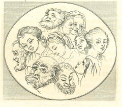 Portraits - Etching by Thomas Holloway - 1810