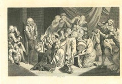 Antique Reactions to Death - Original Etching by Thomas Holloway - 1810