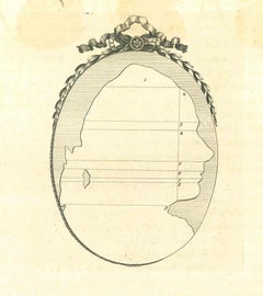 Antique Silhouette -  Etching by Thomas Holloway - 1810
