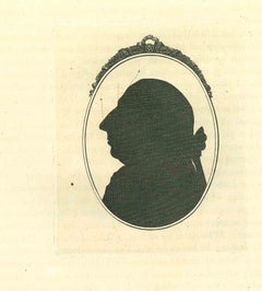 Antique Silhouette - Original Etching by Thomas Holloway - 1810
