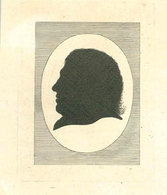 Antique Silhouette Profile -The Physiognomy-  Original Etching by Thomas Holloway - 1810