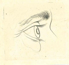 The Eye - The Physiognomy -  Original Etching by Thomas Holloway - 181