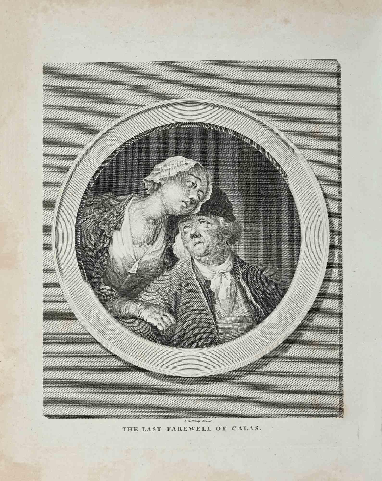 The Last Farewell of Calas, gravure originale de Thomas Holloway - 1810
