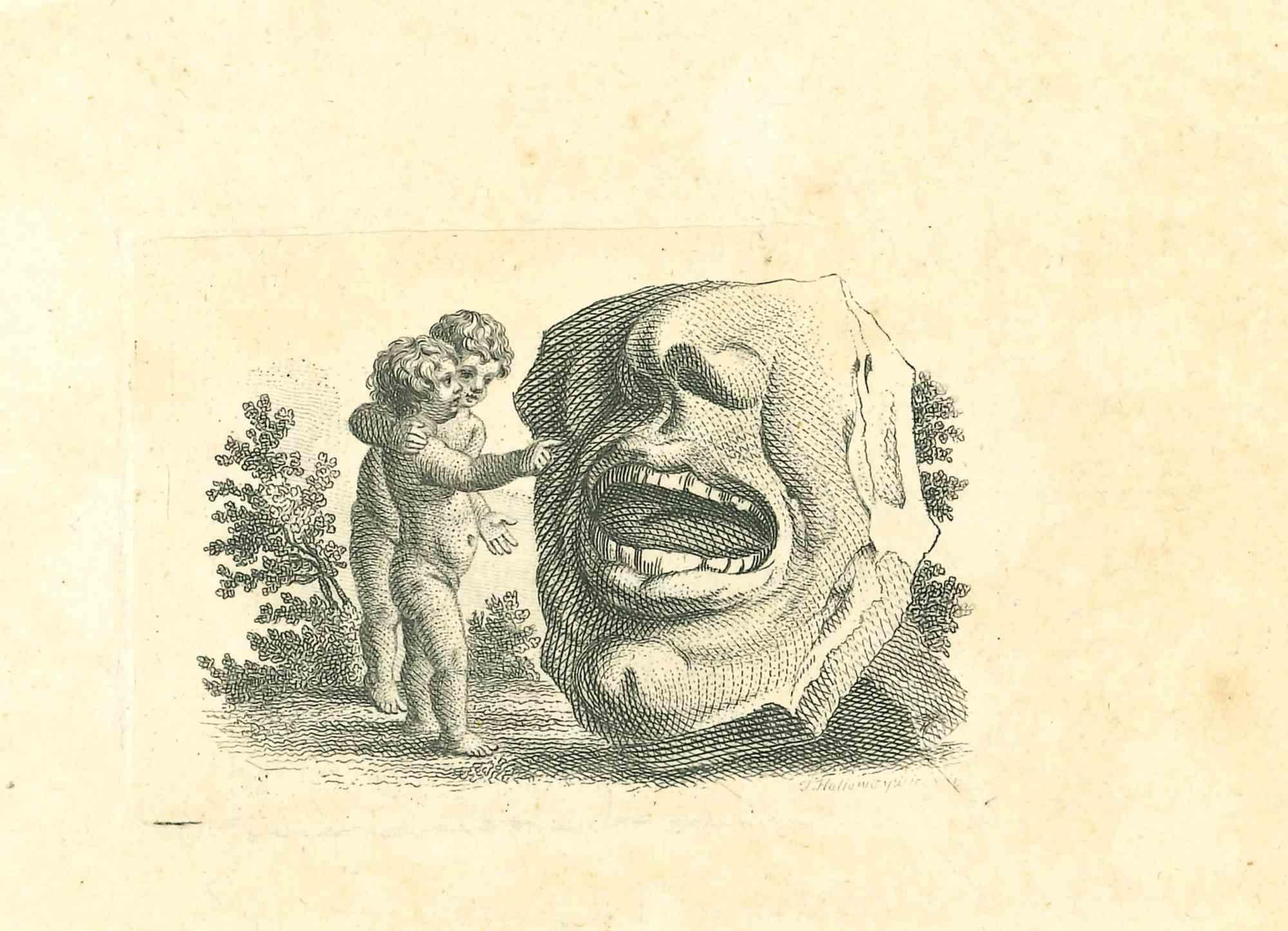 Die Physiognomie - The Stony Face and Babies ist eine Originalradierung von Thomas Holloway für Johann Caspar Lavaters "Essays on Physiognomy, Designed to Promote the Knowledge and the Love of Mankind", London, Bensley, 1810. 

Gute