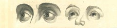 Antique The Physiognomy - The Eyes -  Original Etching by Thomas Holloway - 181