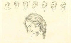 The Physiognomy - The Faces - Original Etching by Thomas Holloway - 1810