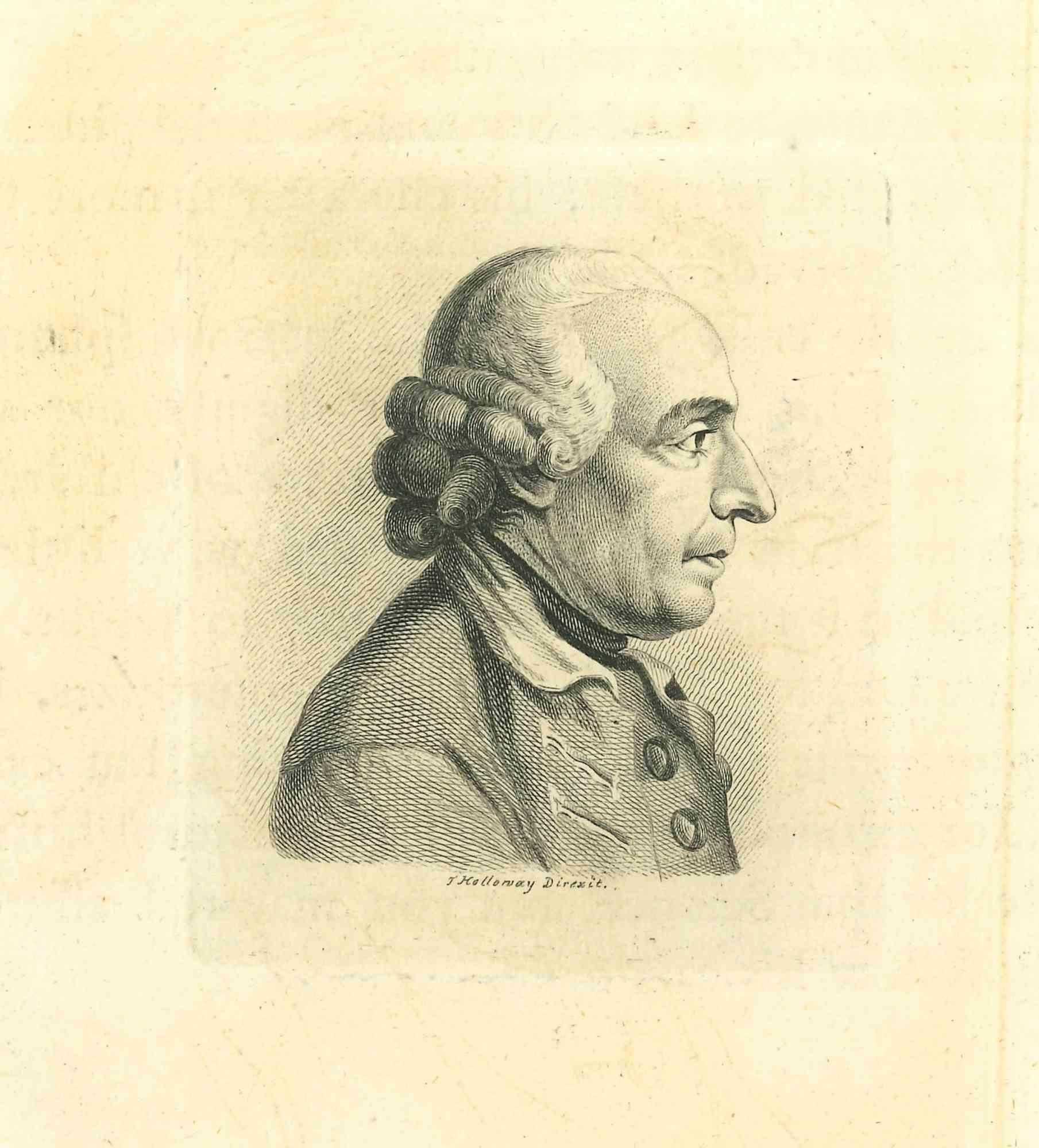 The Profile is an original etching artwork realized by Thomas Holloway for Johann Caspar Lavater's "Essays on Physiognomy, Designed to Promote the Knowledge and the Love of Mankind", London, Bensley, 1810. 

Signed on the plate on the lower center.