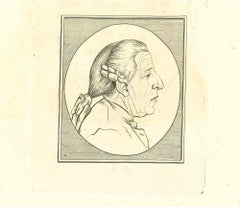 The Profile - Original Etching by Thomas Holloway - 18th Century