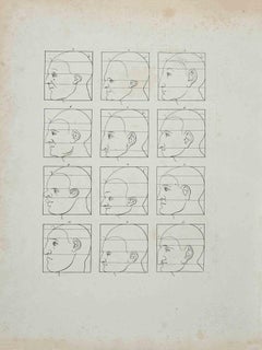 Die Profile - Die Physiognomie - Original-Radierung von Thomas Holloway - 1810