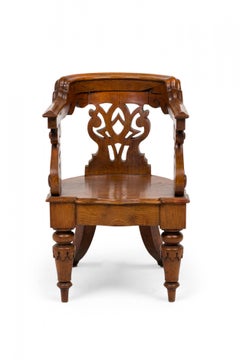 Thomas Hope English Regency Carved Wooden Childs Chair