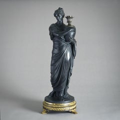 Thomas Hopper Bronzed Plaster Figure