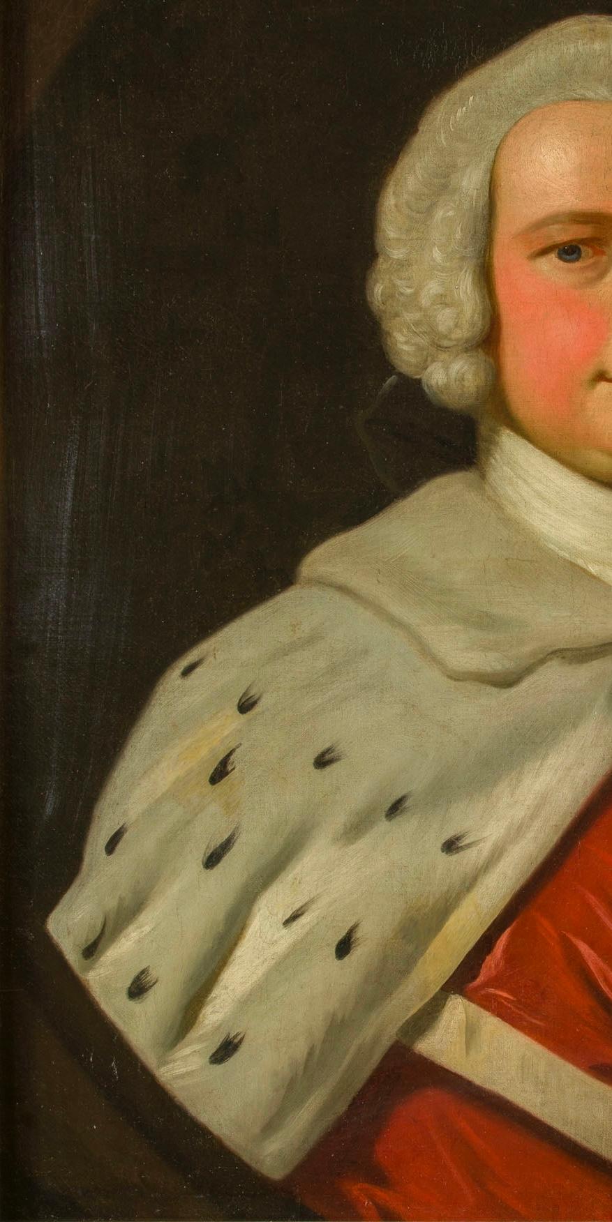 Britannico Thomas Hudson Ritratto inglese del XVIII secolo in vendita