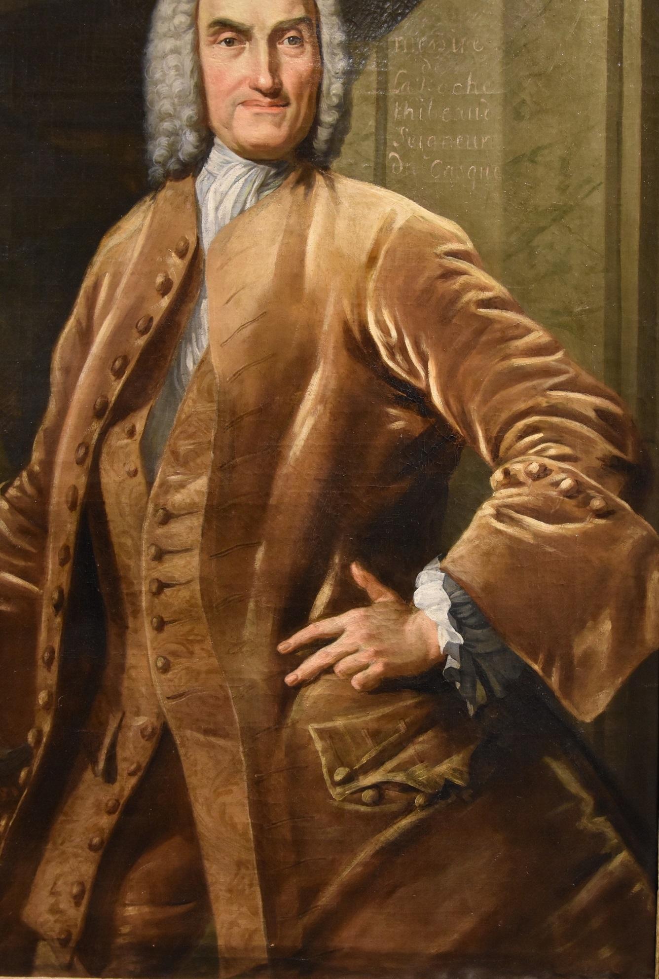 Porträt, Notable Hudson, Gemälde, Öl auf Leinwand, 18. Jahrhundert, Alter Meister, England im Angebot 3