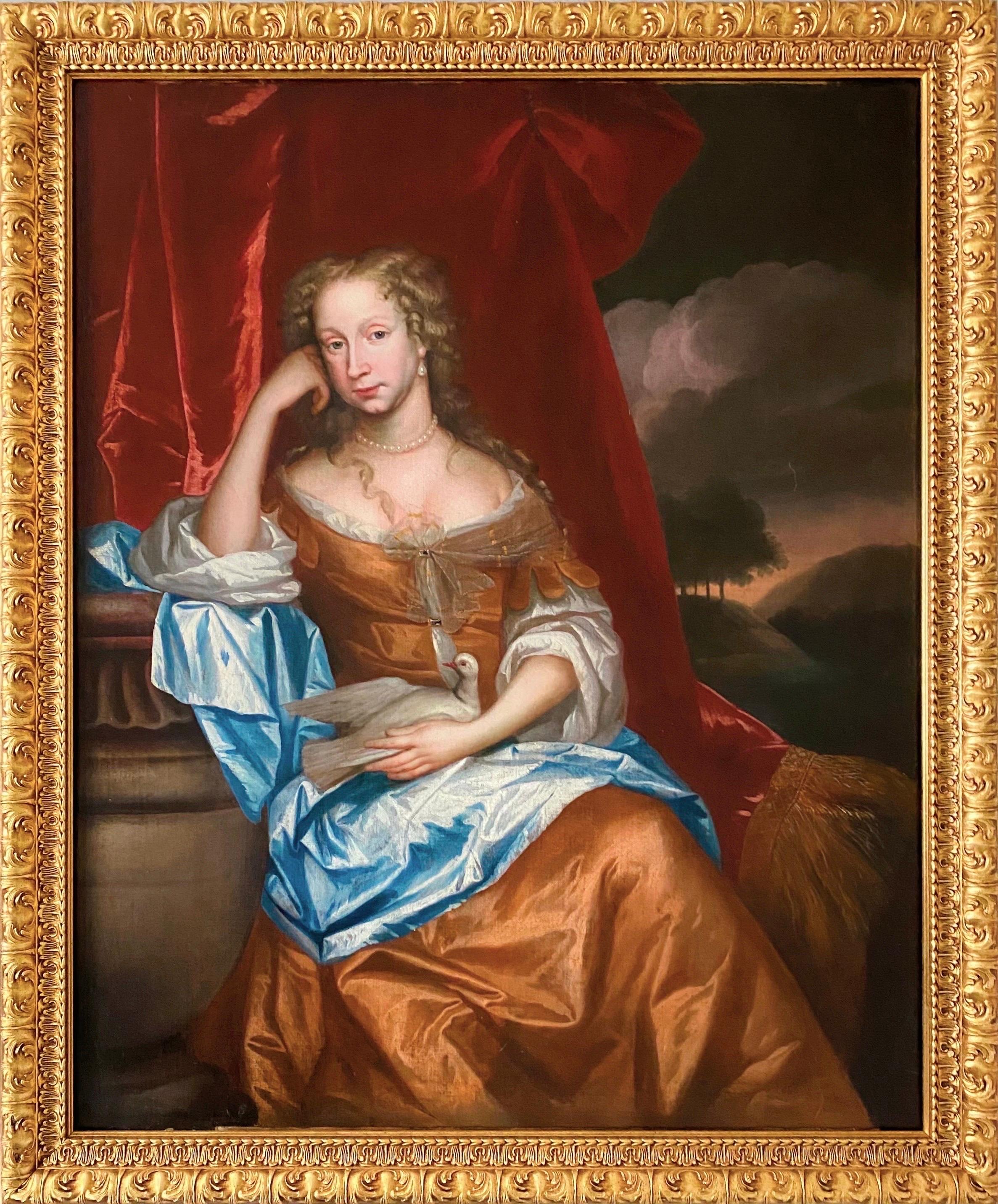 18th century British old master portrait of a noble lady - Royal - love 