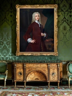 Antique Portrait of a Gentleman, Townsend Andrews c.1725; Thomas Hudson, Oil on canvas