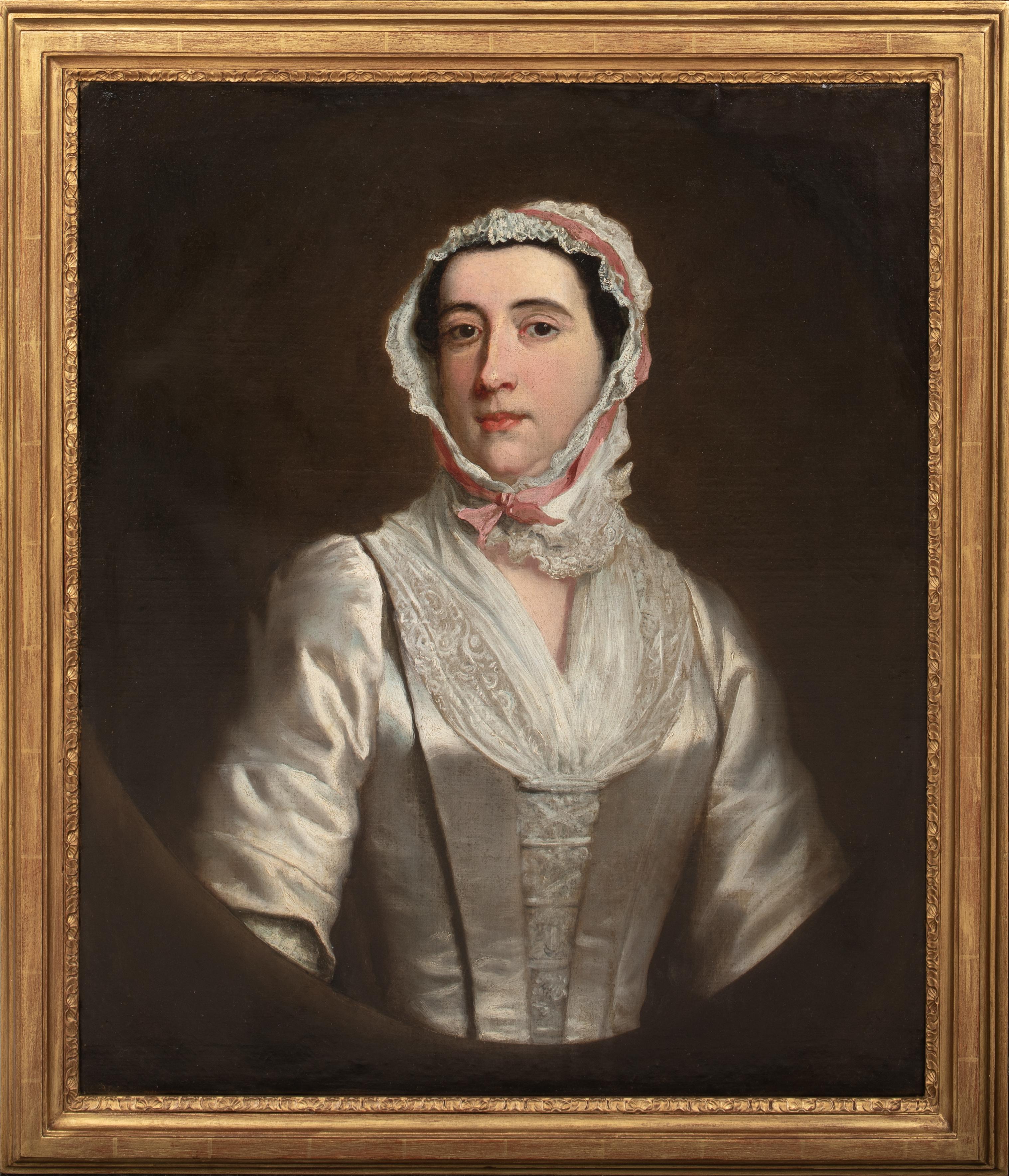 Portrait Of Lady Manners, 18th Century  attributed to THOMAS HUDSON (1701-1779) - Painting by Thomas Hudson