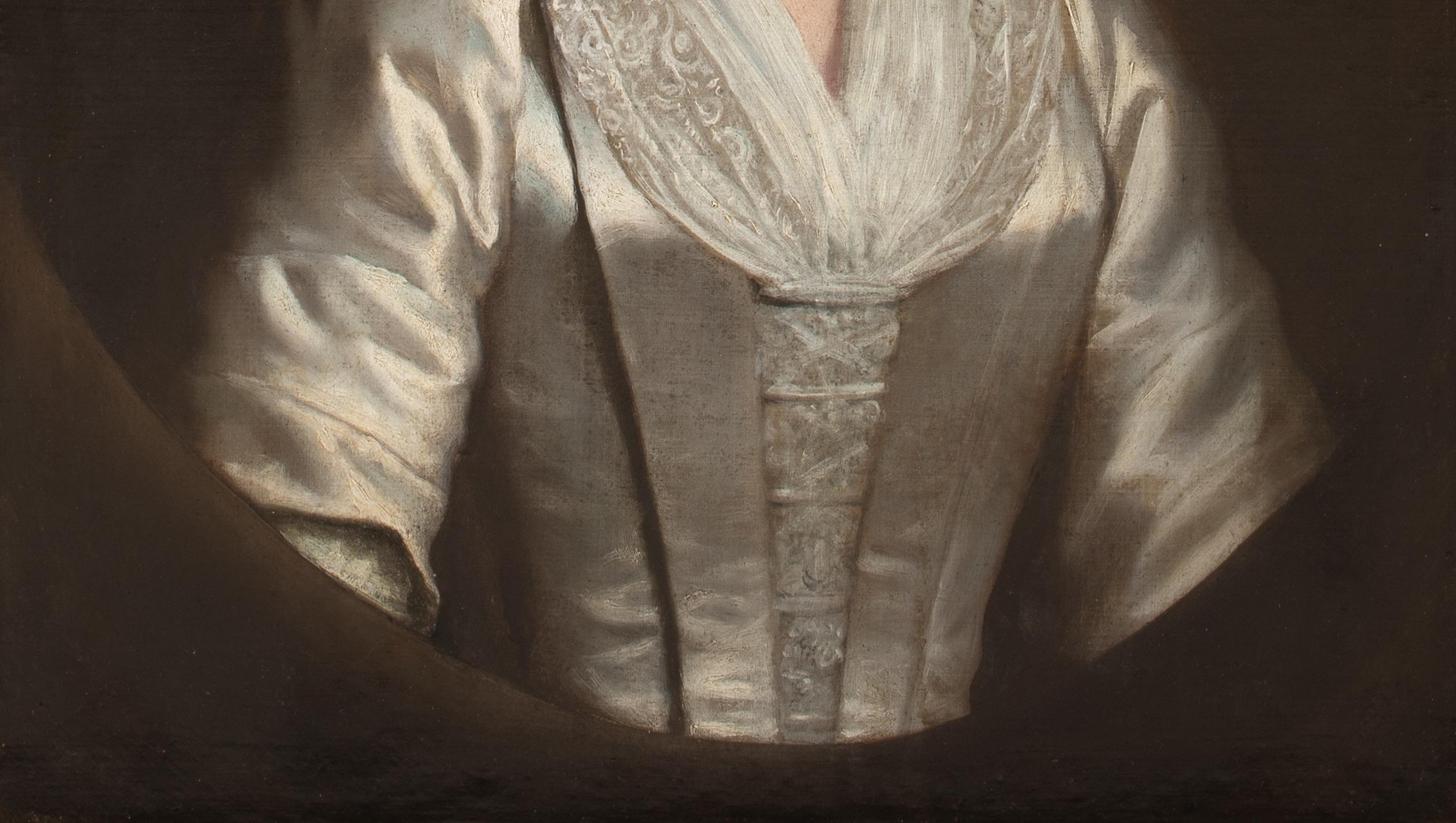 Portrait Of Lady Manners, 18th Century  attributed to THOMAS HUDSON (1701-1779) For Sale 2