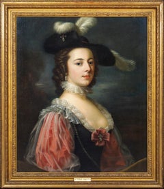 Portrait Of Mrs Bletchley, 18th Century by THOMAS HUDSON (1701-1779)