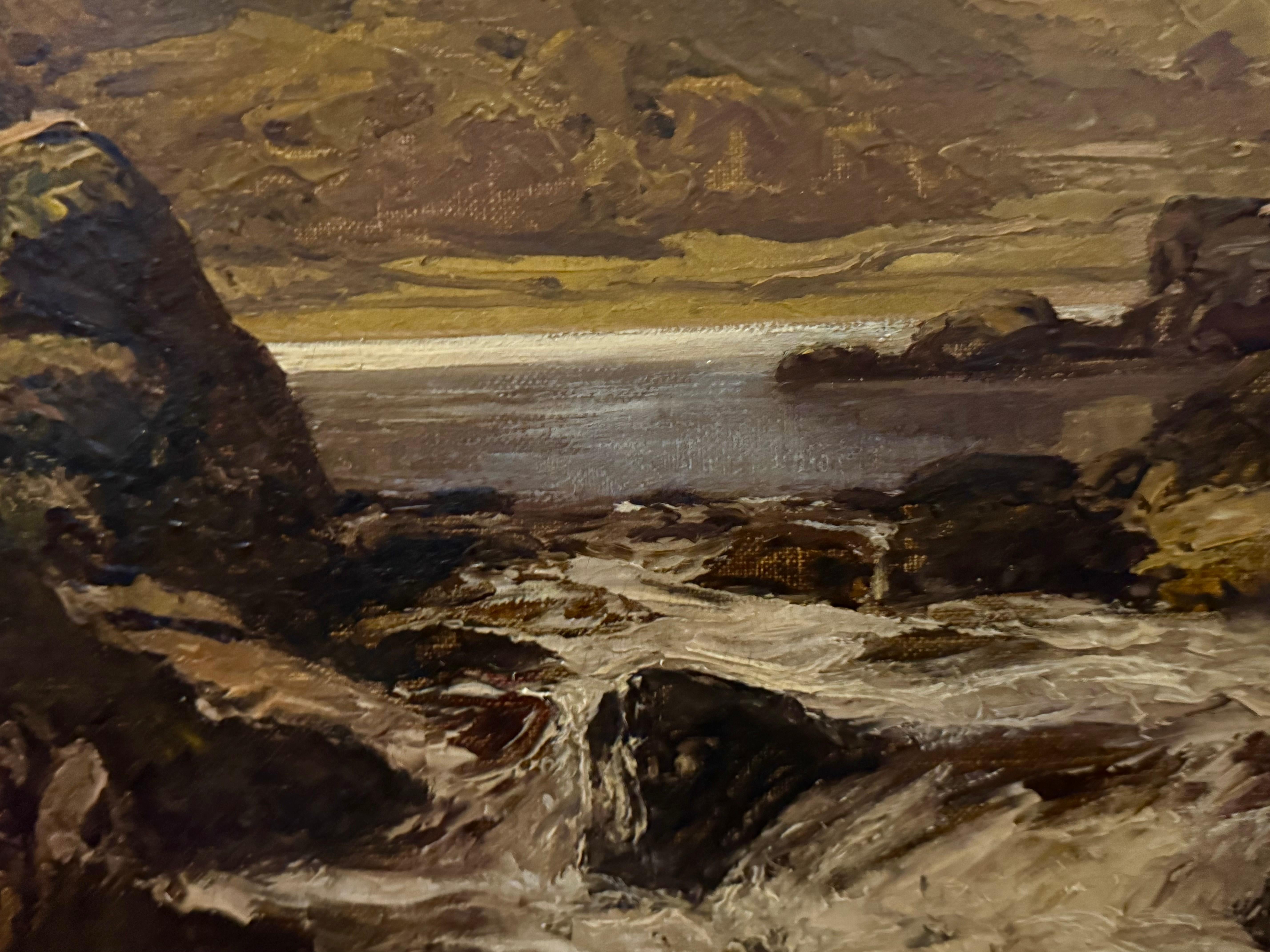 Lyn Crafnant, Snowdonia, N Wales, Ölgemälde, um 1900 im Angebot 11