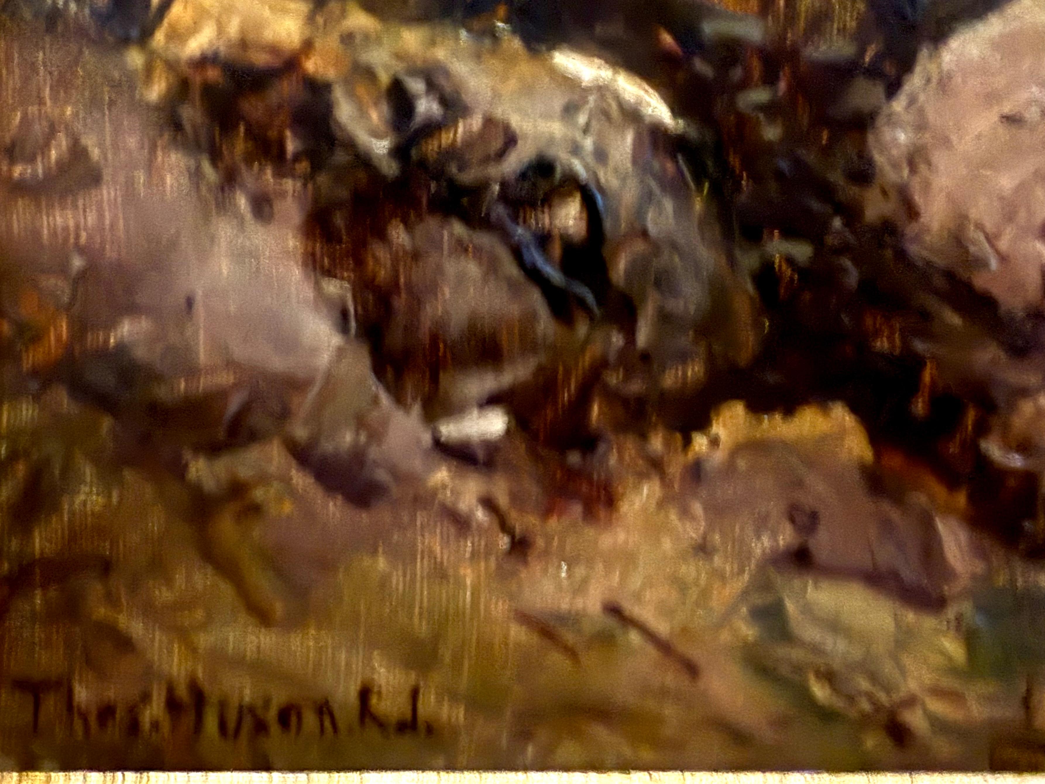 Lyn Crafnant, Snowdonia, N Wales, Ölgemälde, um 1900 im Angebot 14