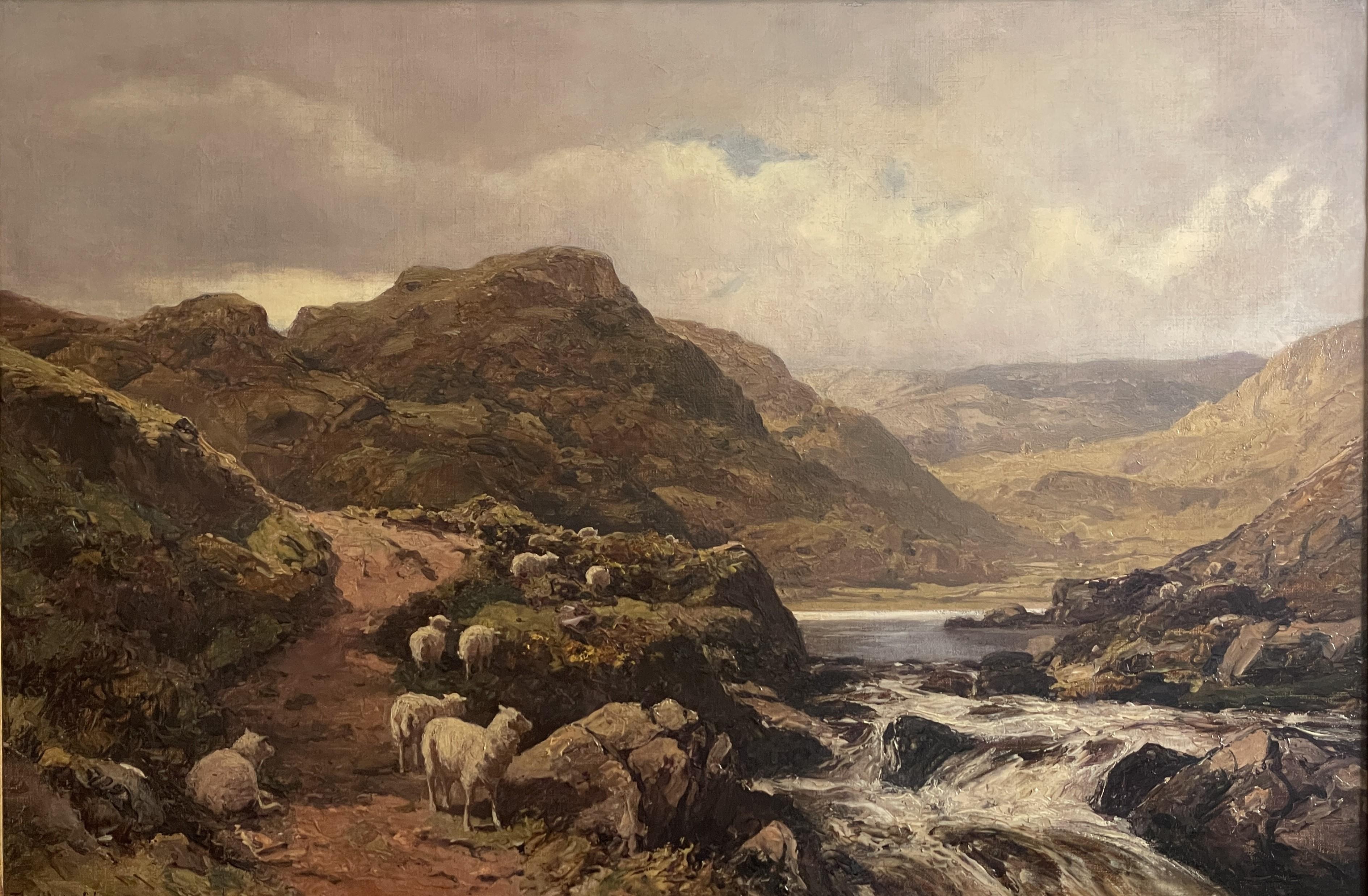 Lyn Crafnant, Snowdonia, N Wales Circa 1900 Oil Painting