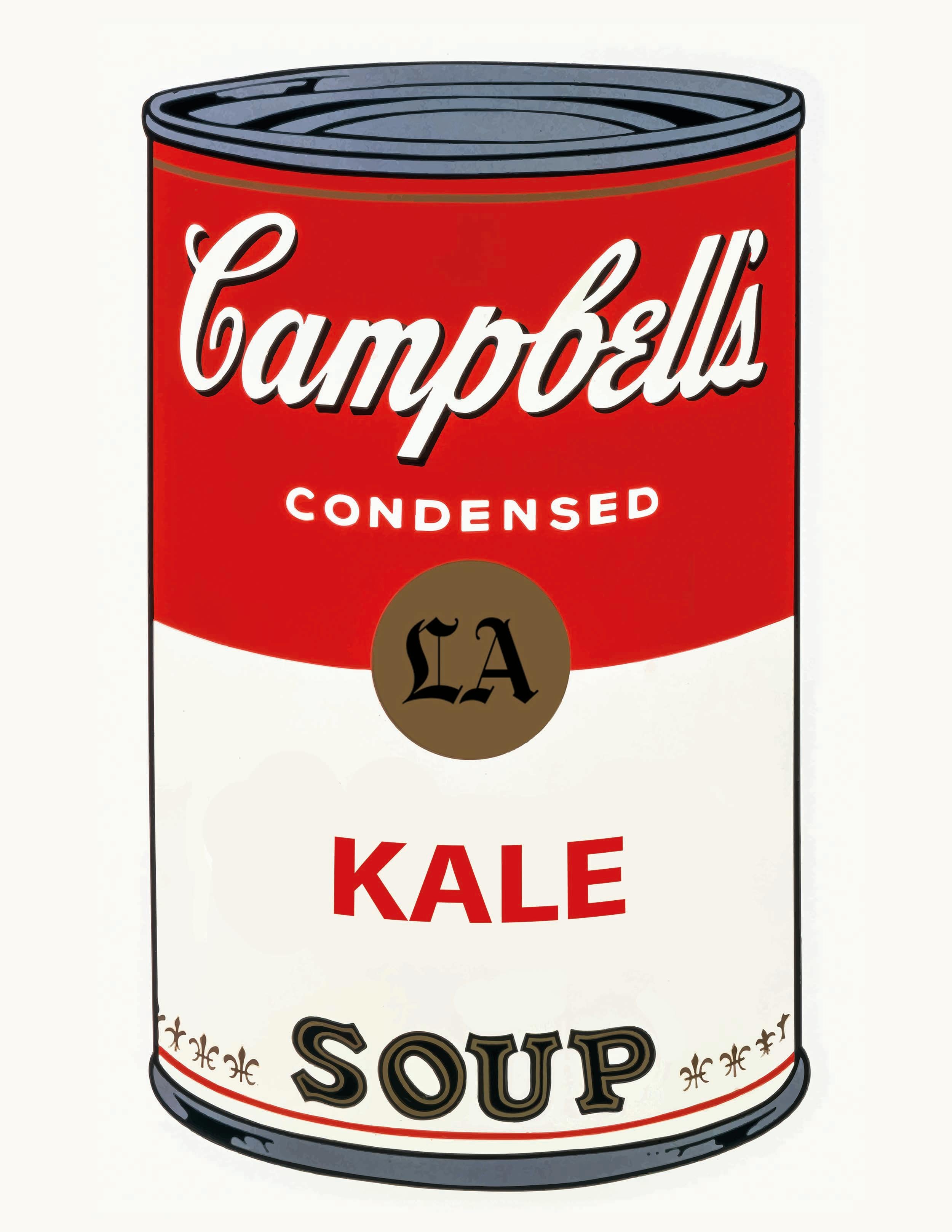 Thomas Hussung Print - Kale Soup after Warhol, Size 40" x 30"