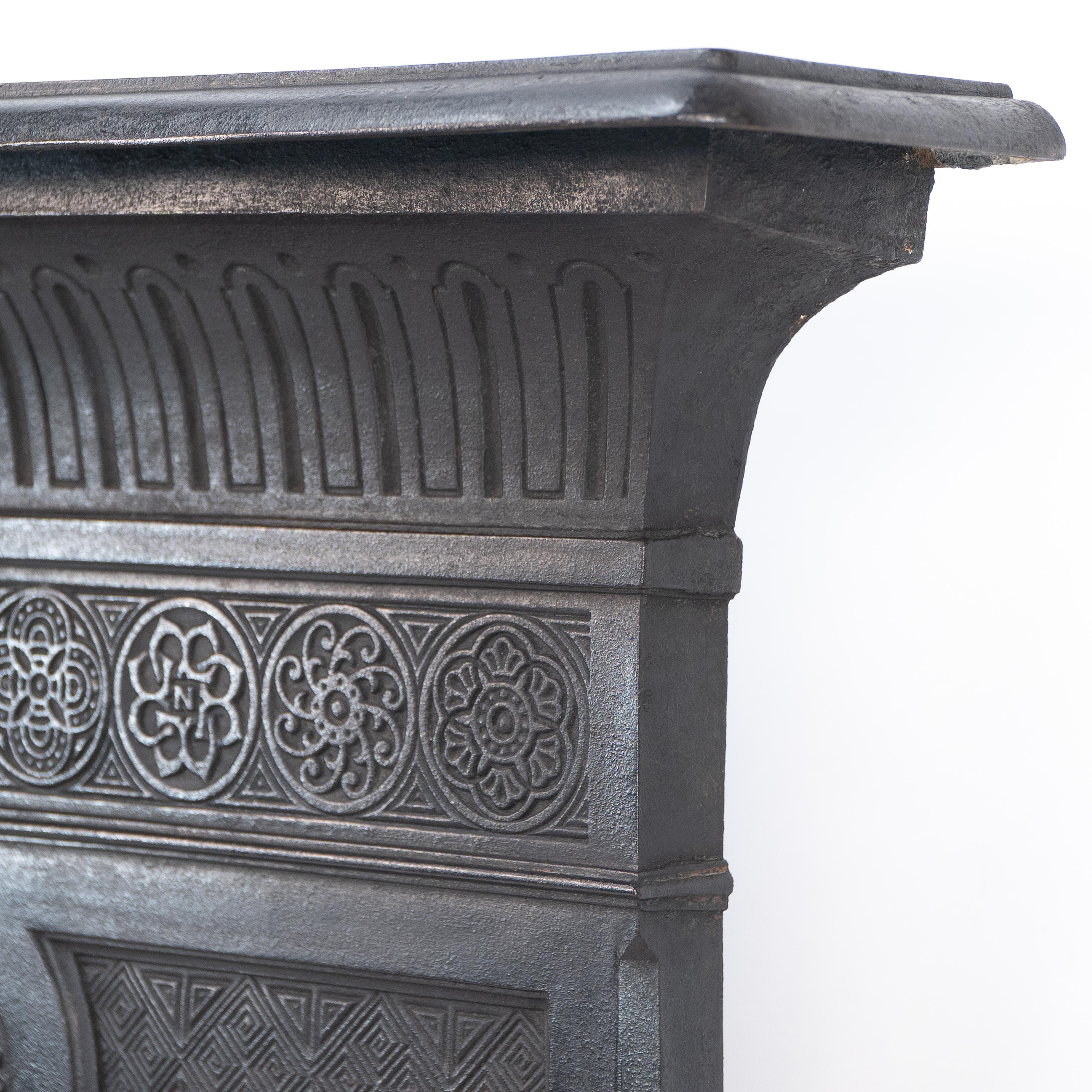 Thomas Jeckyll for Barnard Bishop & Barnard. A rare Aesthetic Movement fireplace For Sale 9