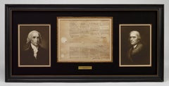 Thomas Jefferson and James Madison Signed Ship's Passport, 1805
