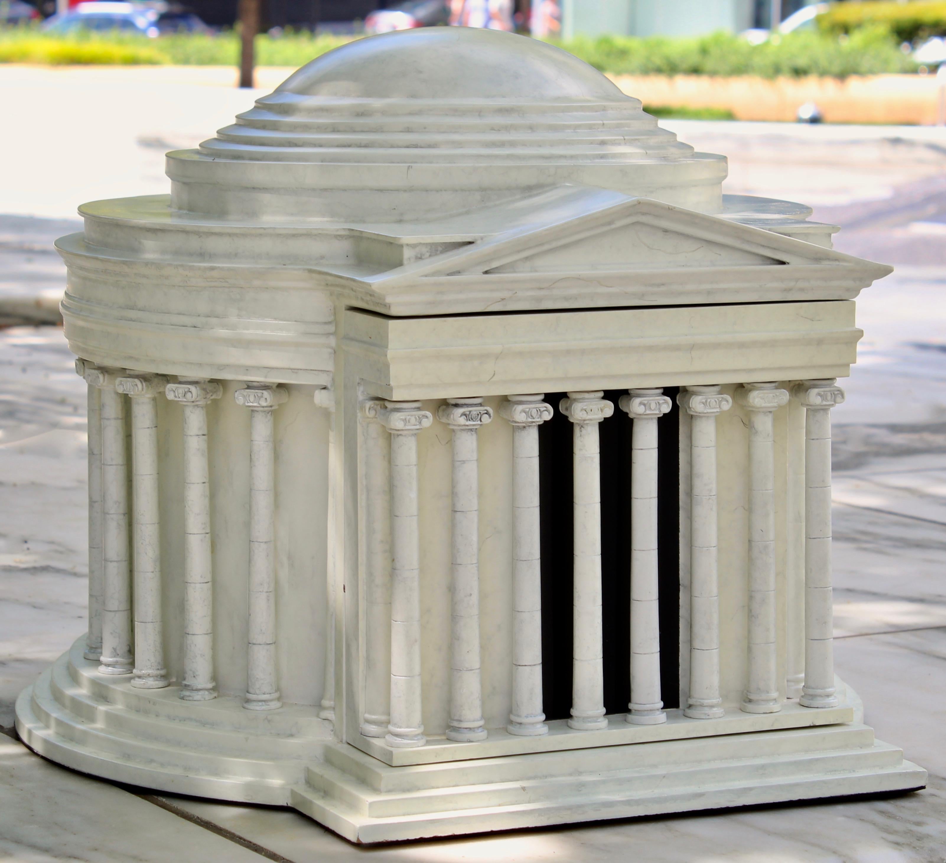 American Heritage Collection humidor featuring the Thomas Jefferson Memorial. This unique humidor was produced by the Heritage Collection as 1 out of only 500 produced. The design features a full replica of the Jefferson Memorial building, with