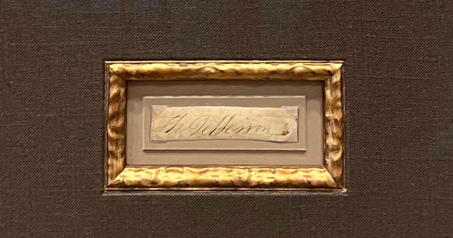 Collage de la signature de Thomas Jefferson Bon état - En vente à Colorado Springs, CO