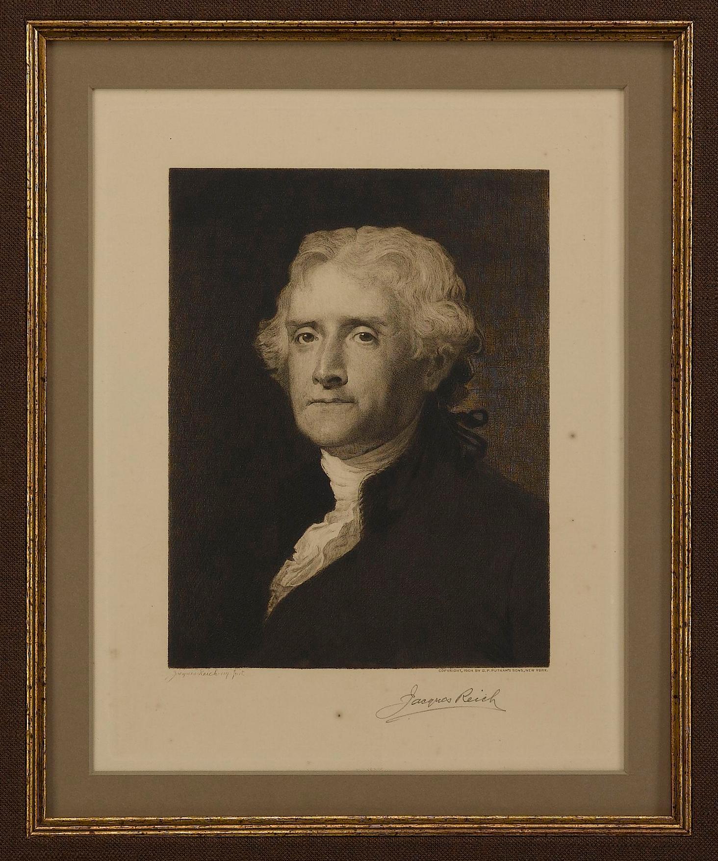 XVIIIe siècle Collage de la signature de Thomas Jefferson en vente