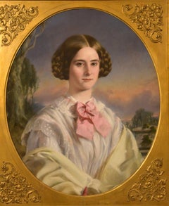 Oil Painting by Thomas John Hughes "Portrait of a Lady"