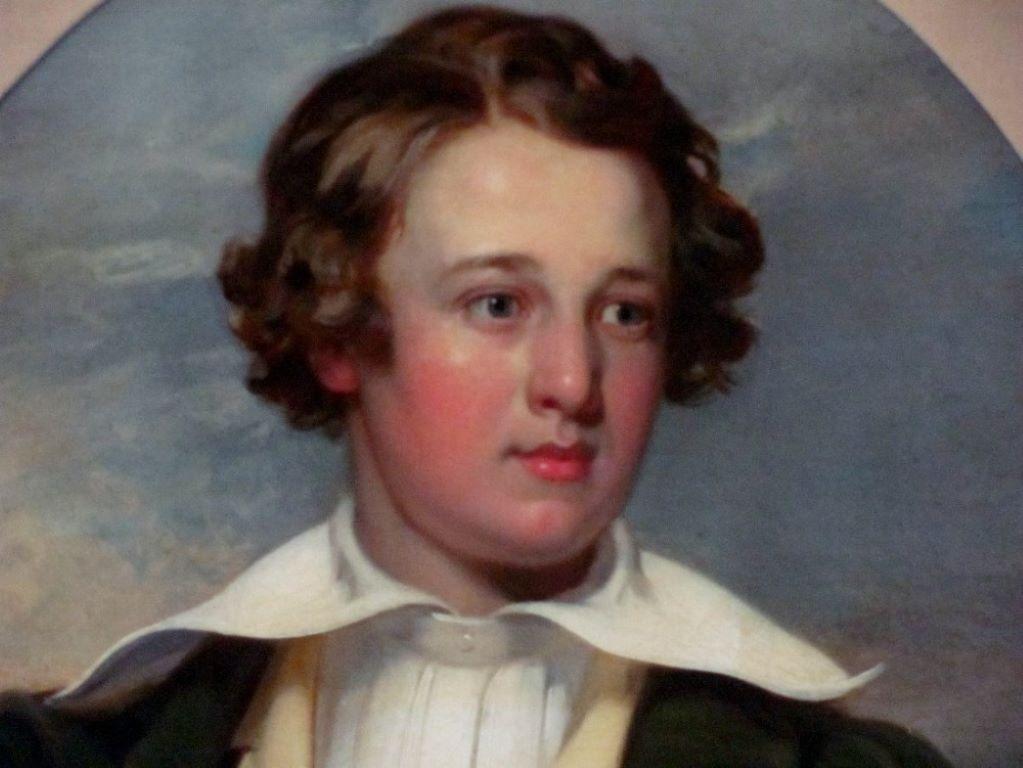 Portrait d'un jeune homme du XIXe siècle, huile, cercle de Thomas Jones Barker en vente 8