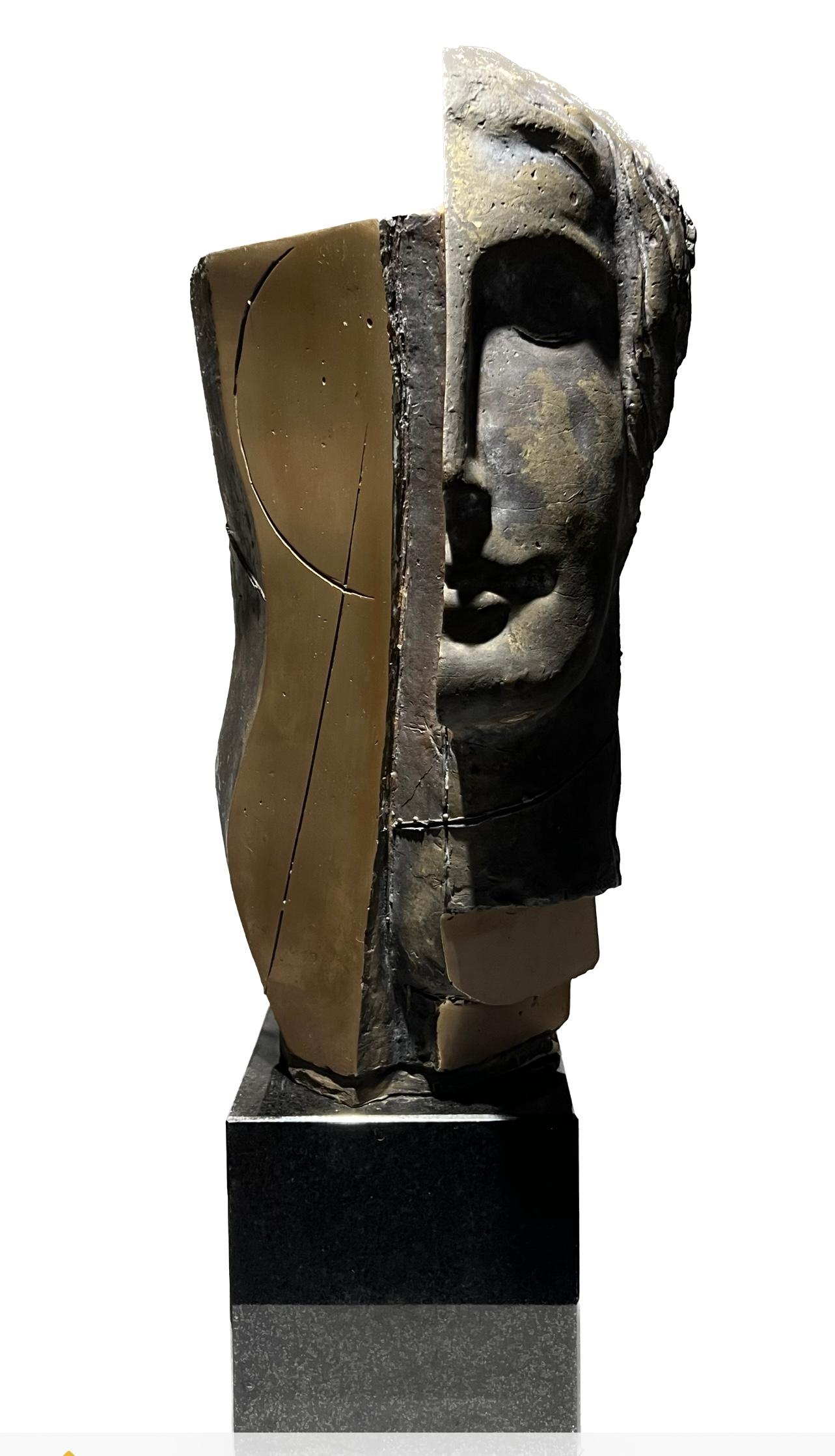 Thomas Junghans Figurative Sculpture - Beginn der Weisheit (Casted 2023 ) Bronze Sculpture Abstract -  In Stock
