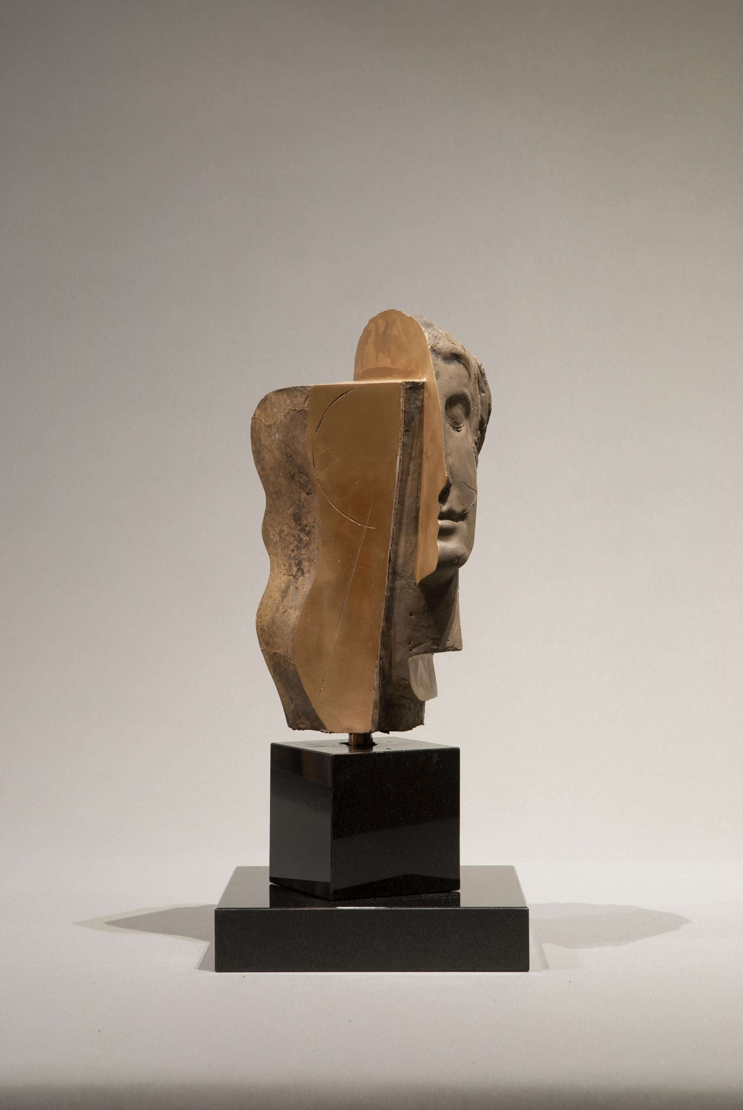 Beginn der Weisheit (Casted 2023 ) Bronze Sculpture Wisdom Abstract In Stock For Sale 2